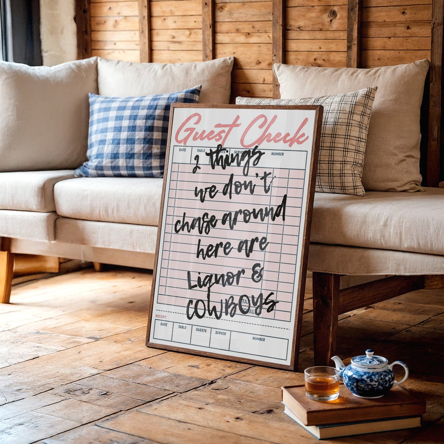 Dinner Notes On Pink Paper