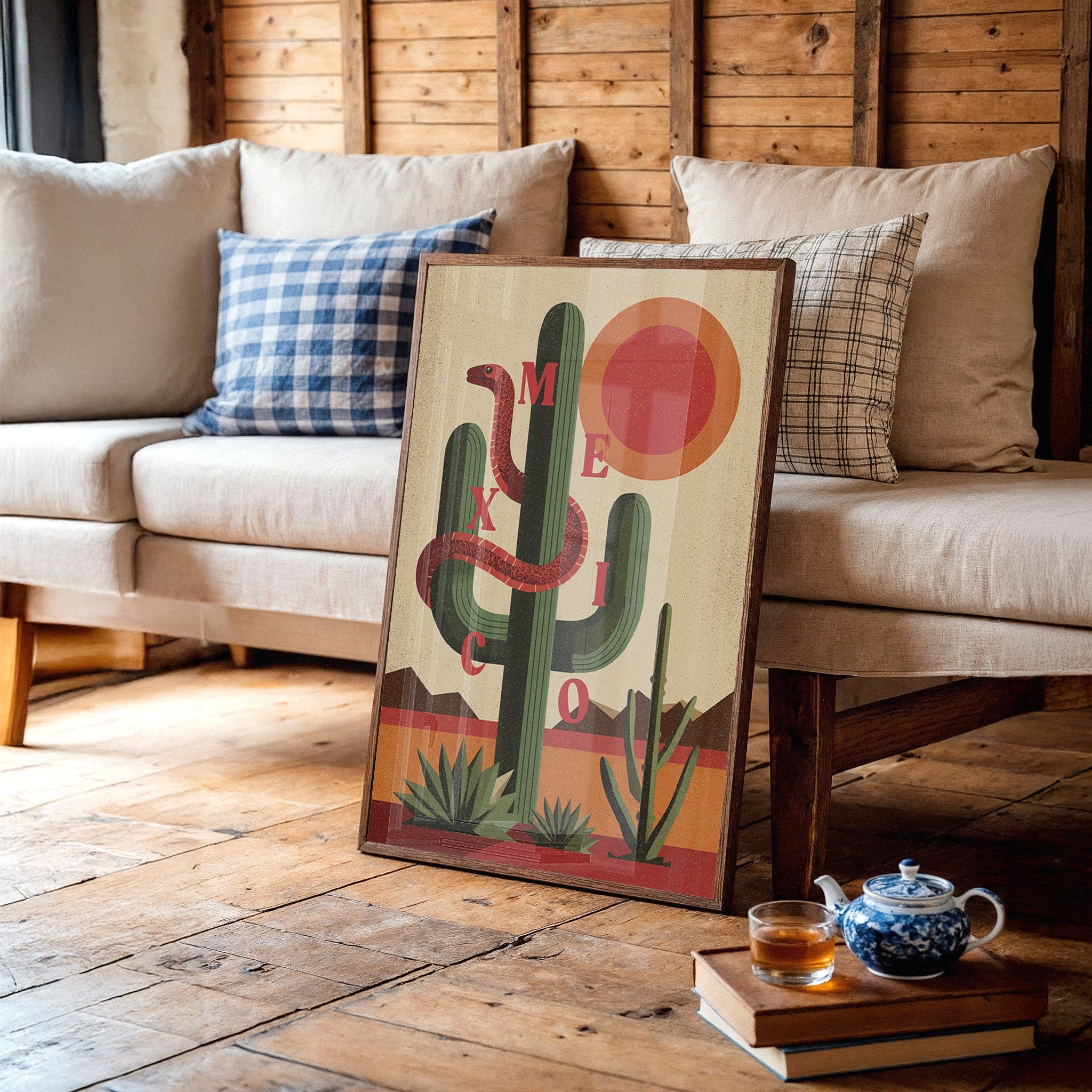 Serpent Dances Under Desert Sun