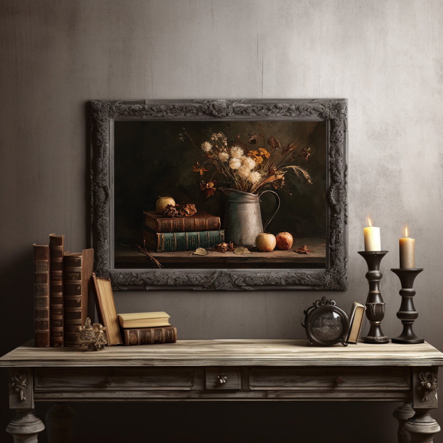 Scholarly Treasures Among Autumn Blooms