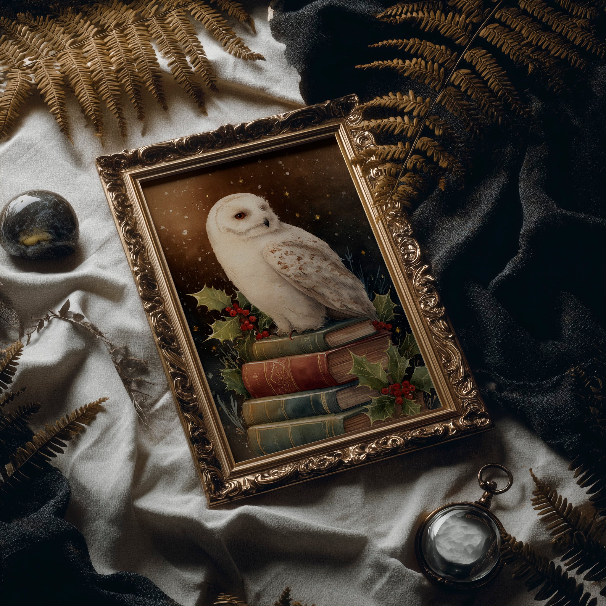 Winter's Scholar Among Ancient Tomes