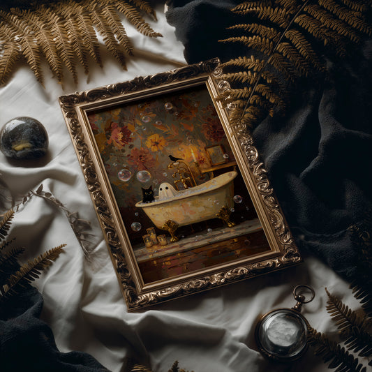 Midnight Soak With Spectral Friend