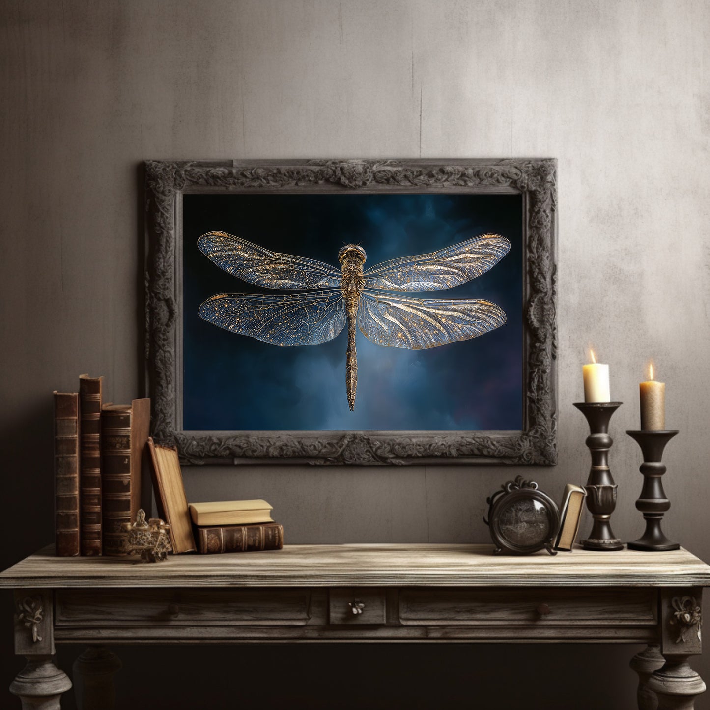 Golden Wings Among Literary Treasures