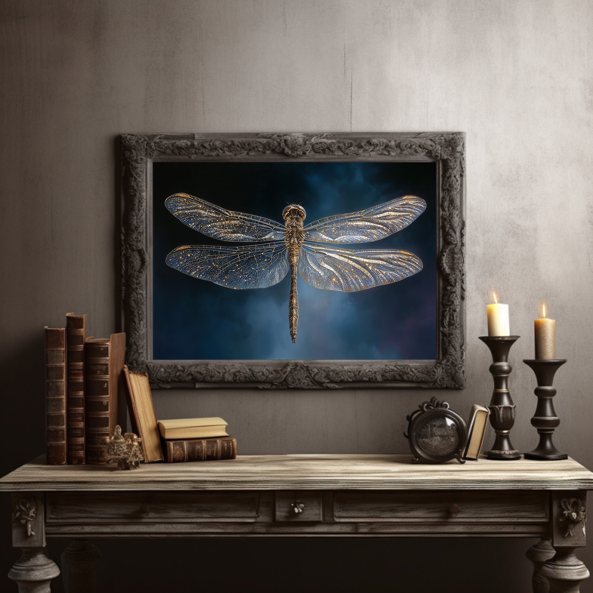 Golden Wings Among Literary Treasures