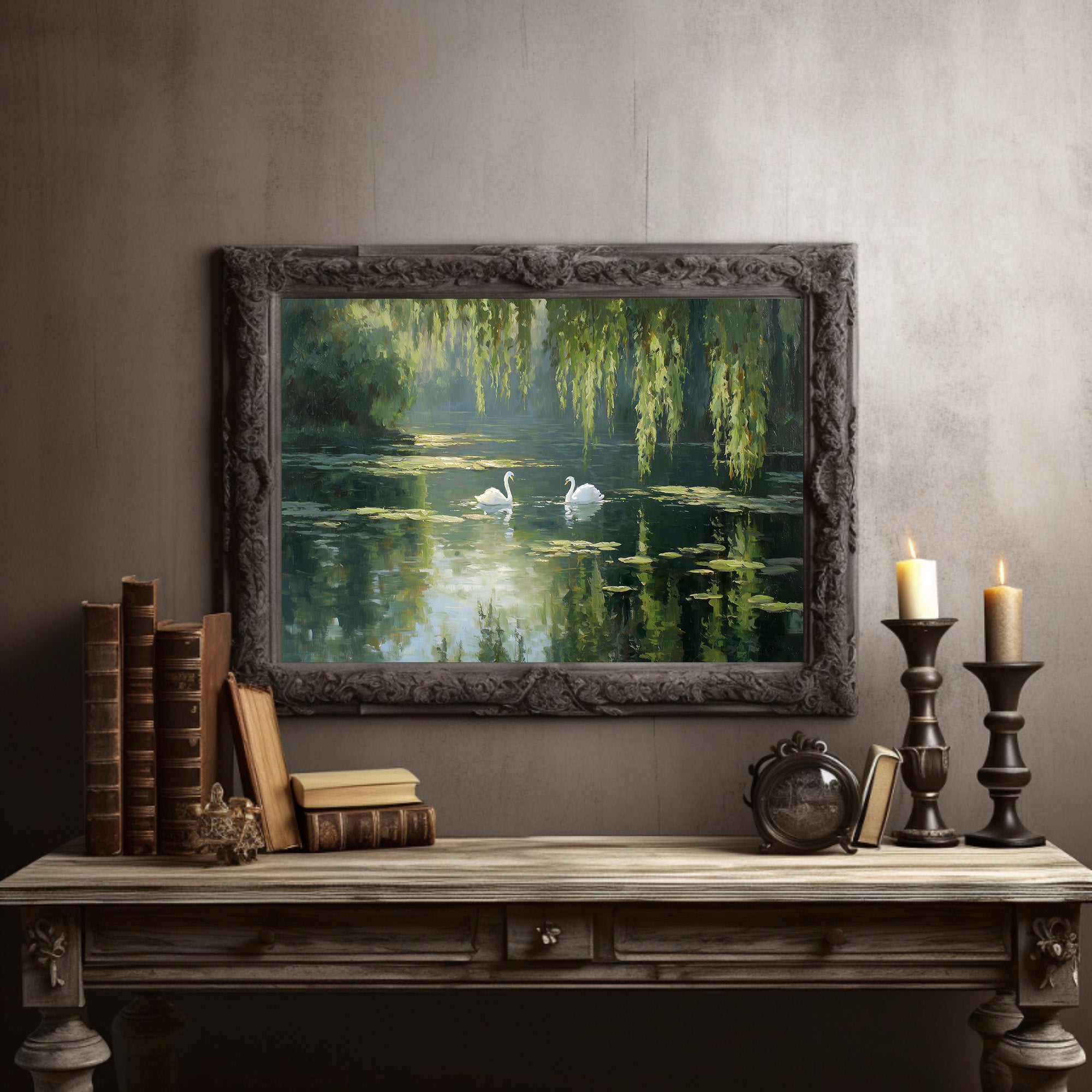 Swans Drift Through Literary Reflections