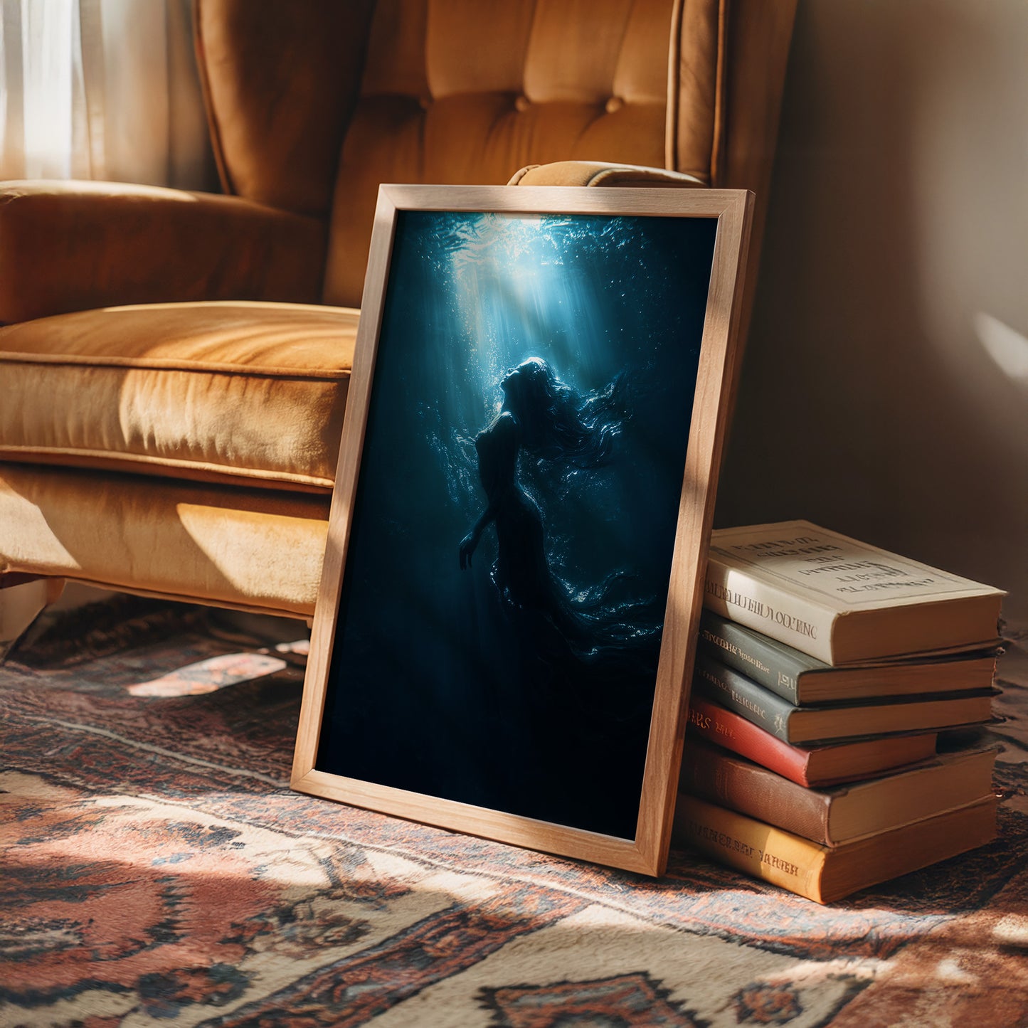 Beneath Rays In Azure Depths