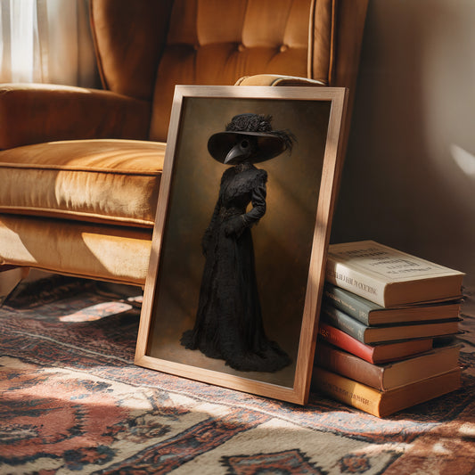 Plague Doctor's Victorian Silhouette