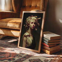 Golden Serpents Among Ivory Drapes