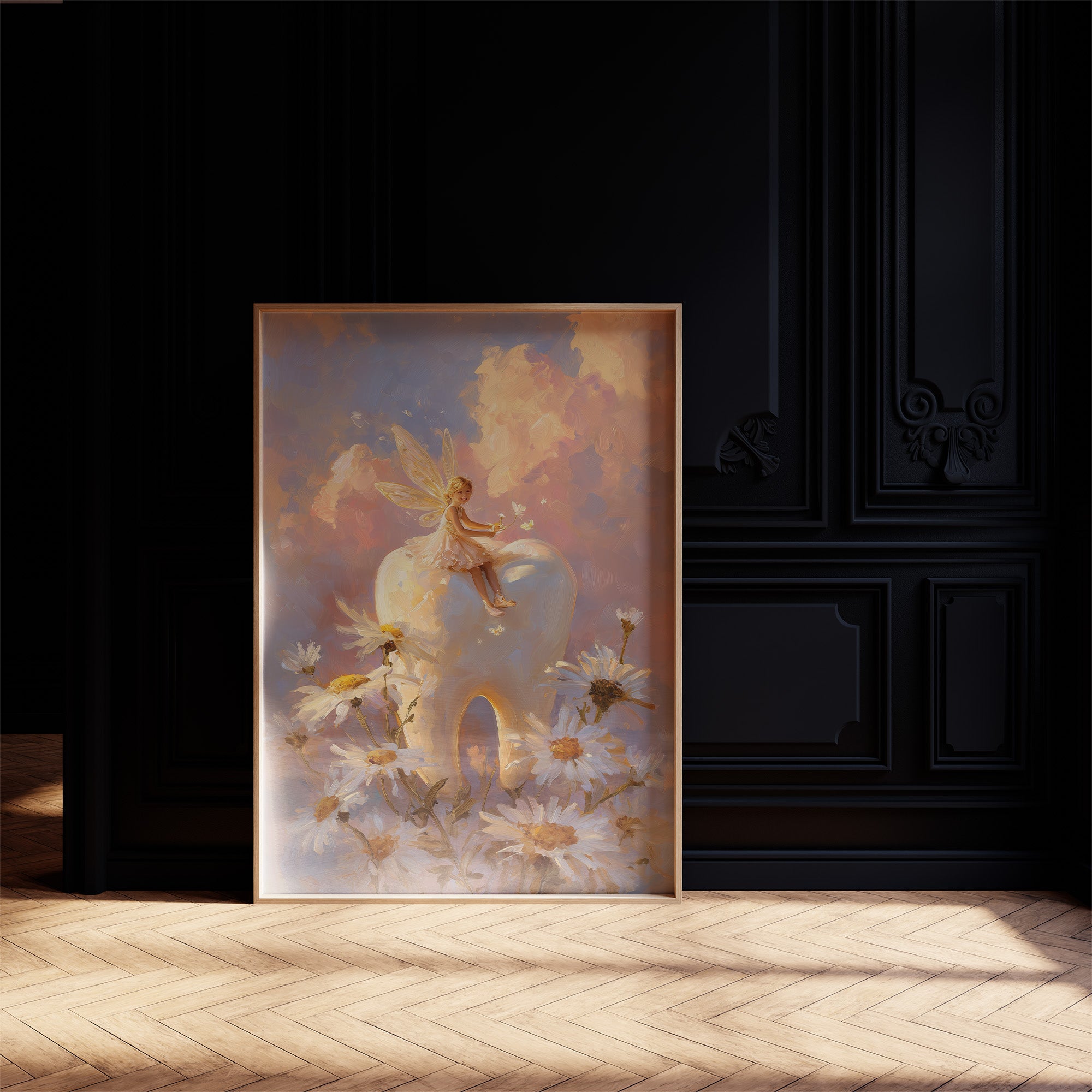 Daisy Dreams Under Golden Sky
