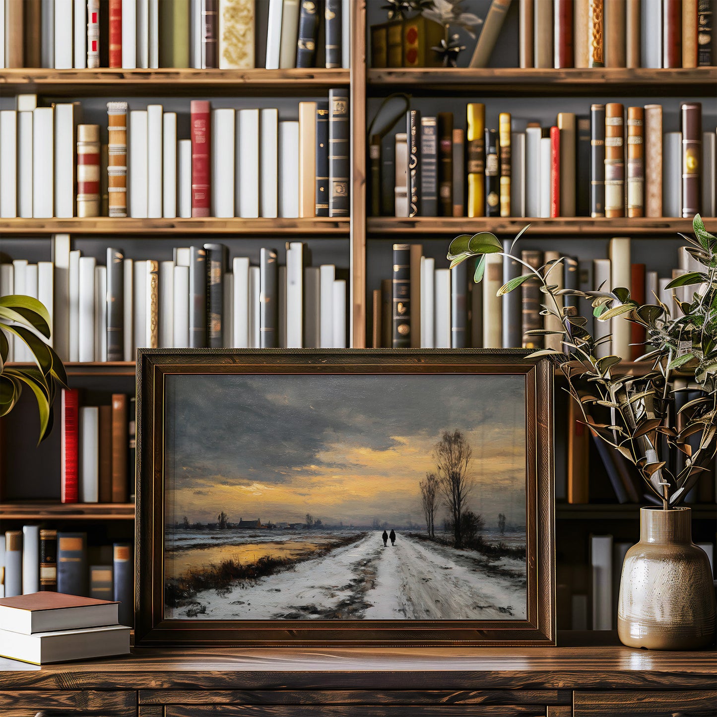 Frost Path To Golden Horizon
