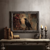 Raven Among Faded Roses