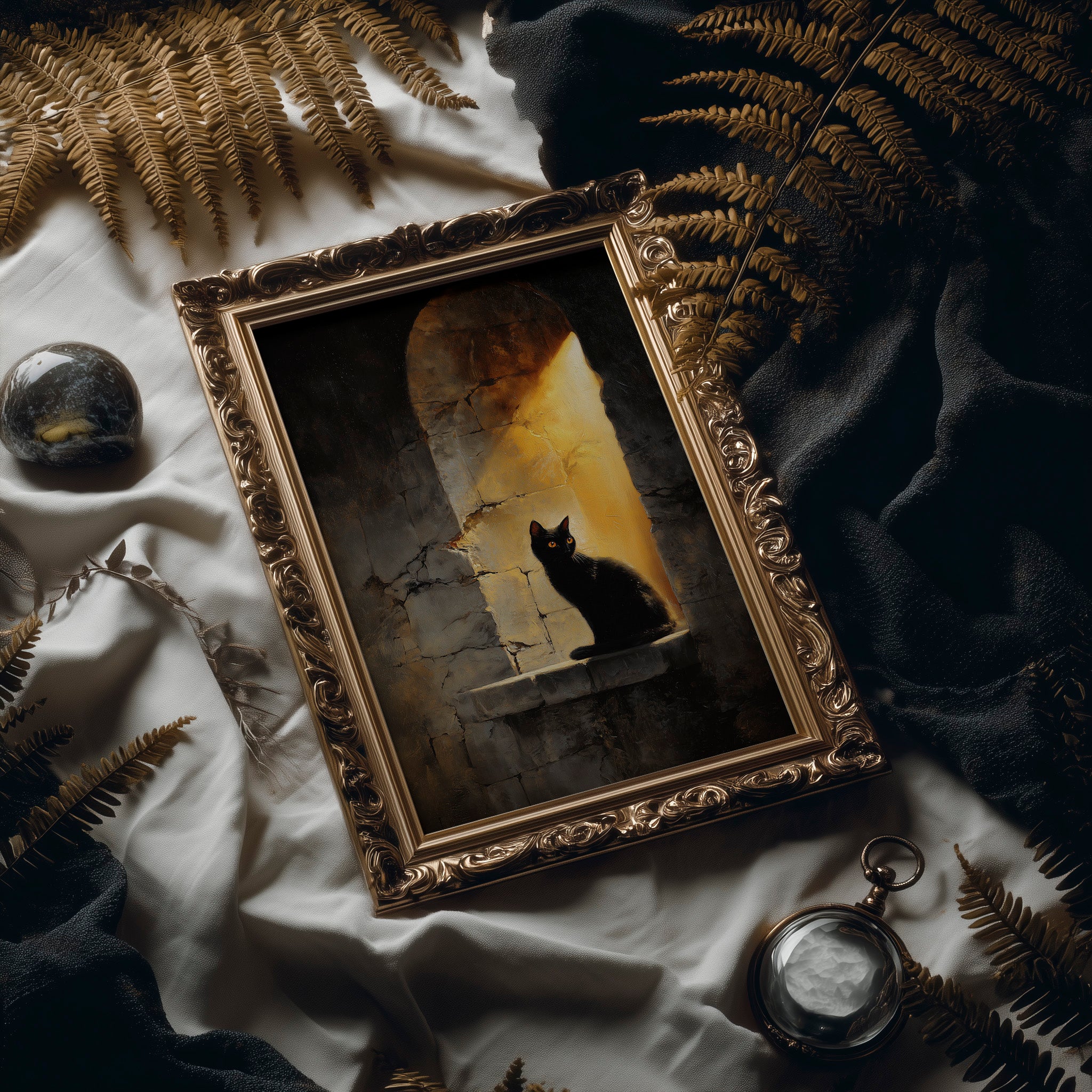 Ancient Light Finds Feline Guardian