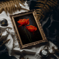 Scarlet Petals Against Darkness
