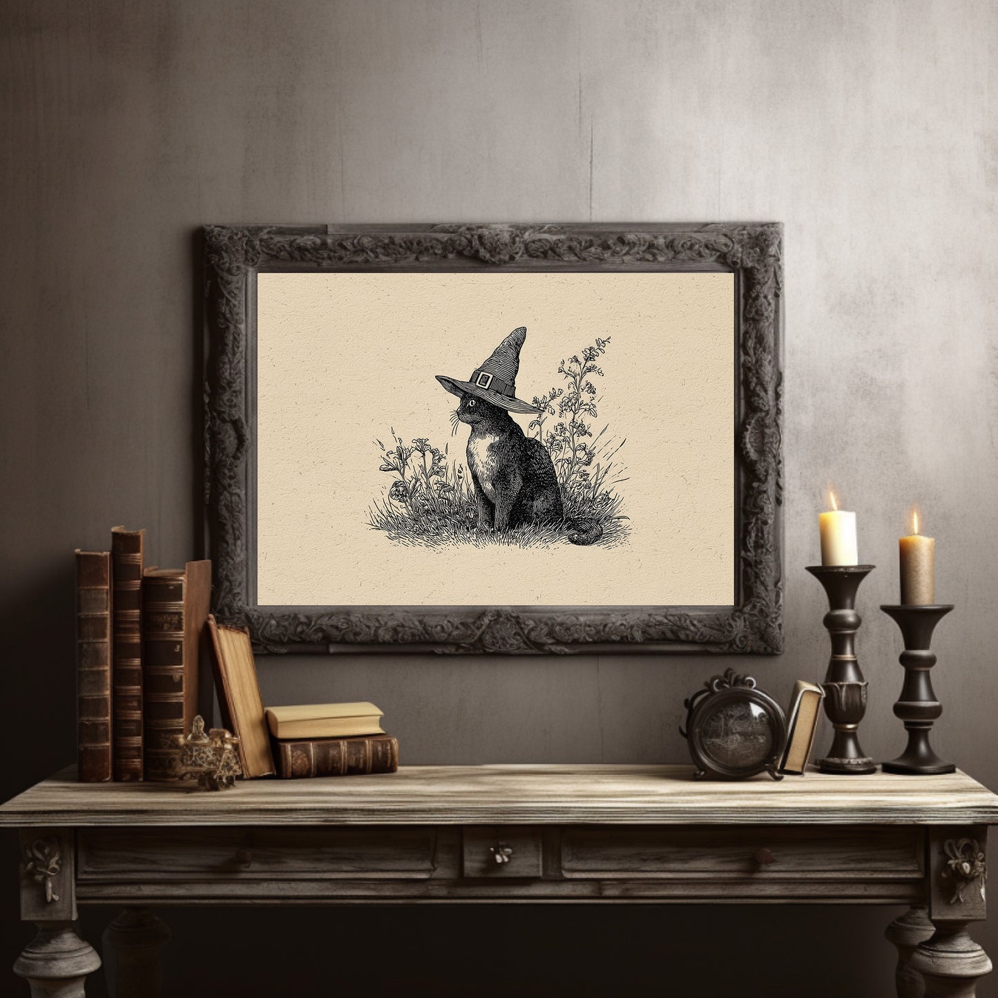 Feline Sorcery Among Meadow Herbs