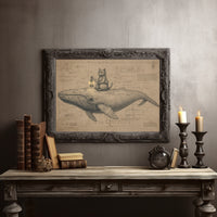 Cat Sailor Charts Ocean Dreams