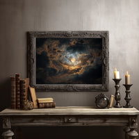 Celestial Harbor Among Storm Clouds