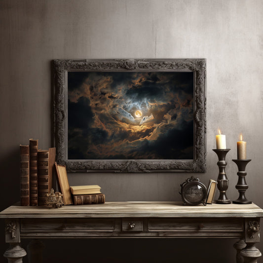 Celestial Harbor Among Storm Clouds