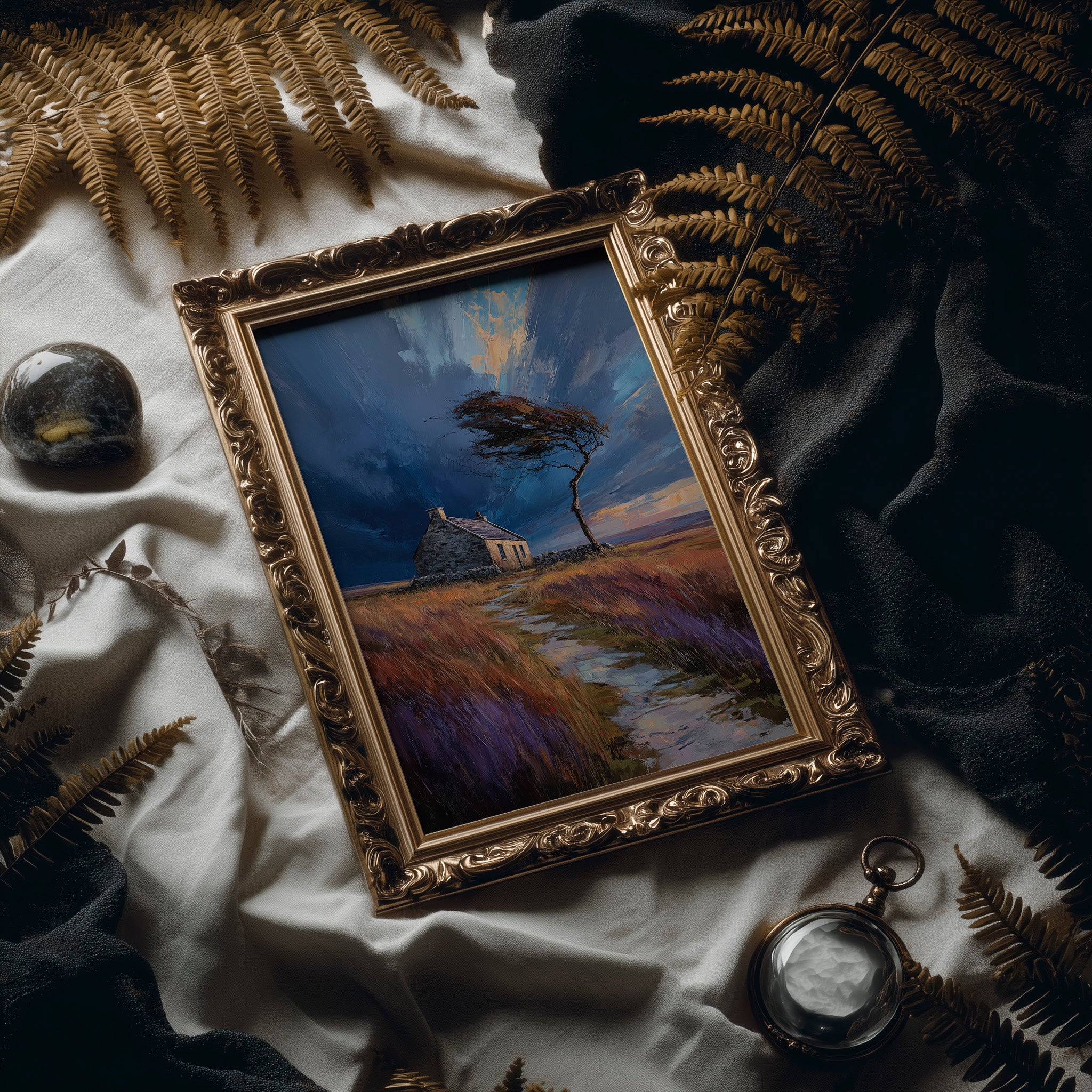 Storm Bends The Coastal Oak