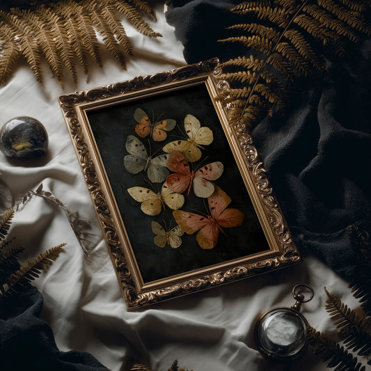 Copper Wings Against Midnight Sky