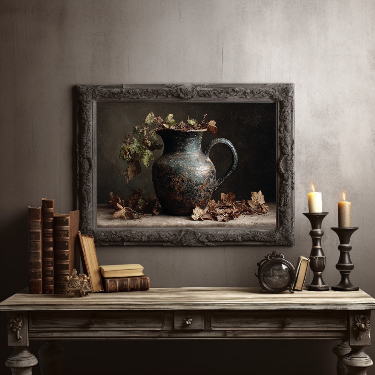 Autumn Leaves Meet Ancient Vessel