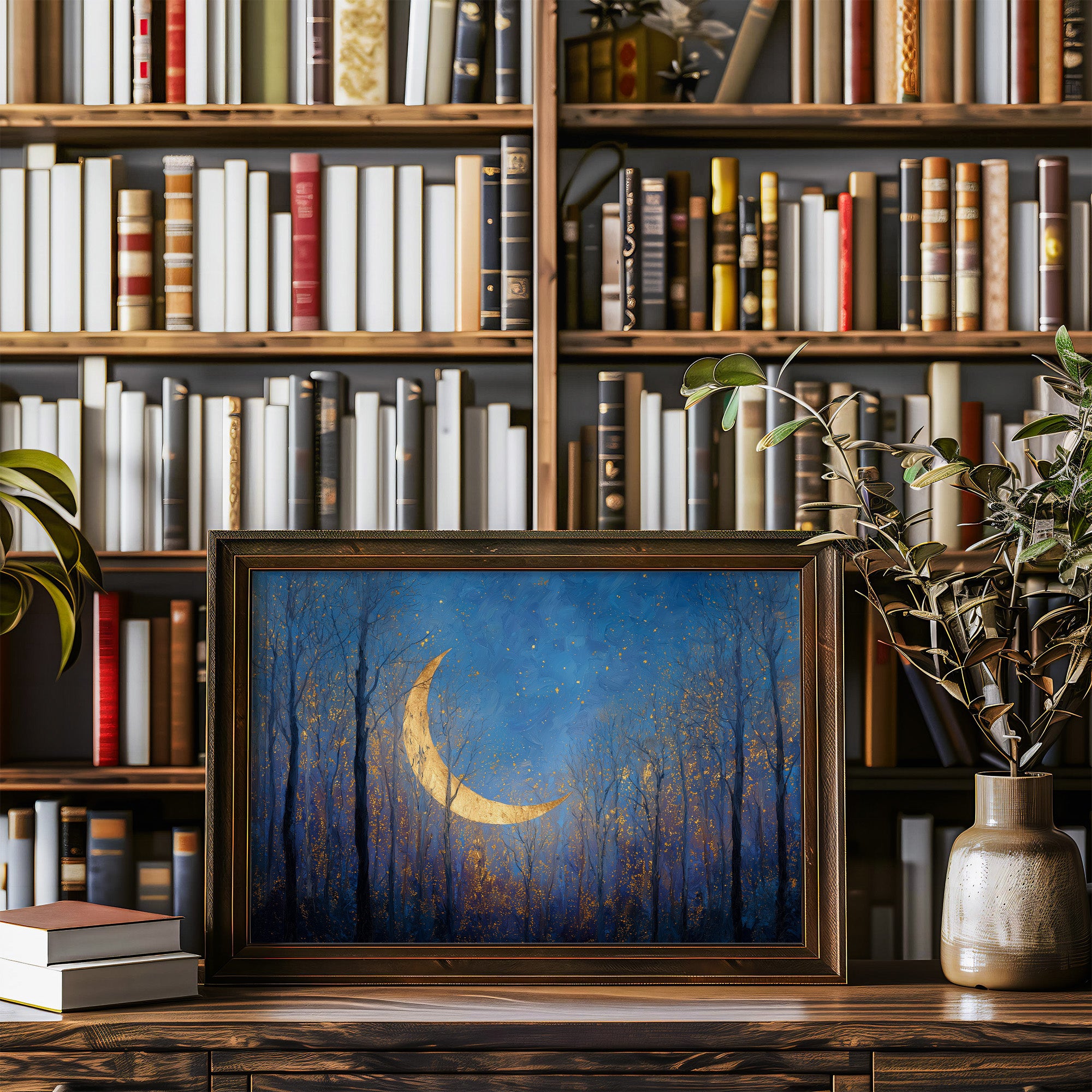 Crescent Forest Bathes In Starlight