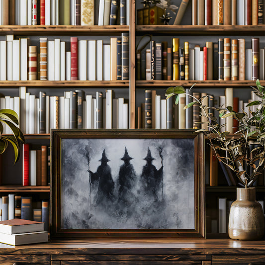 Mist Cloaked Figures Await Dawn