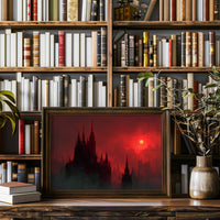 Crimson Spires Under Blood Moon