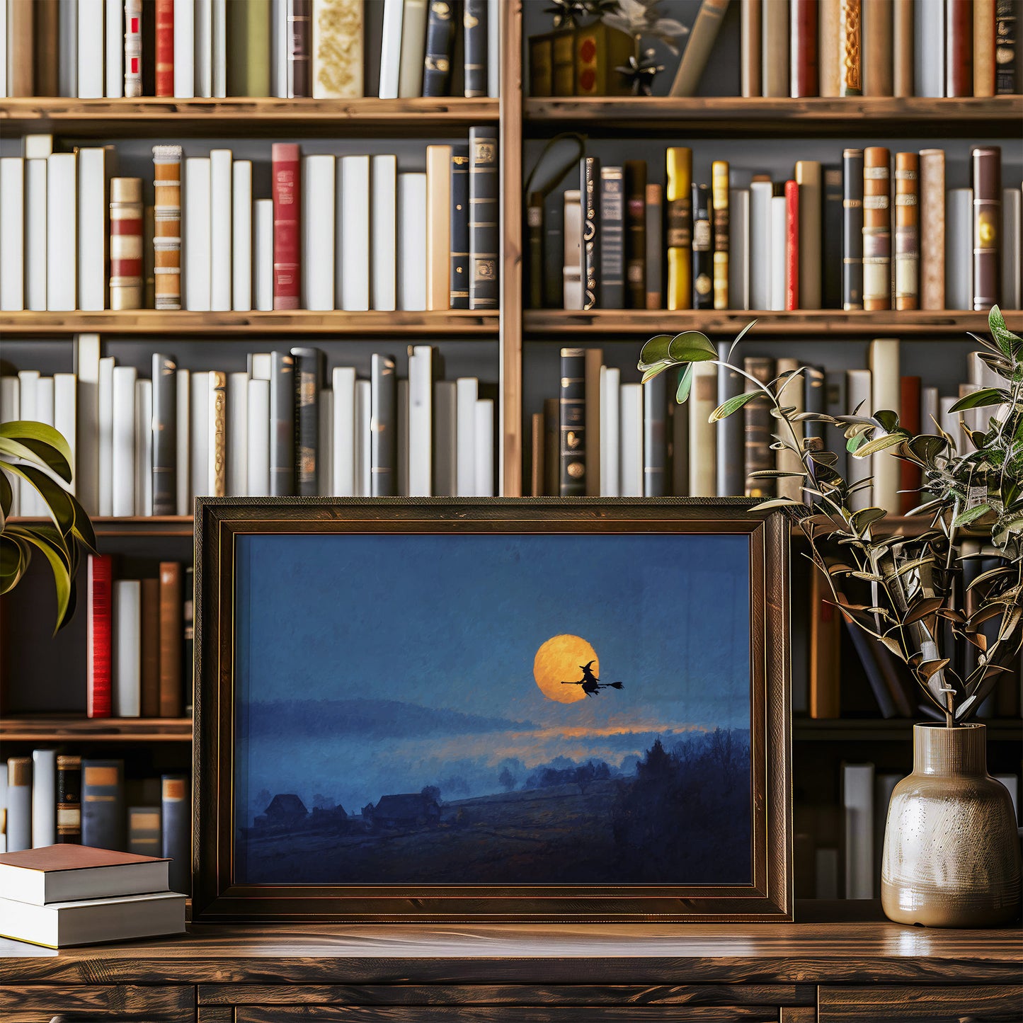 Harvest Moon Beckons Ancient Flight