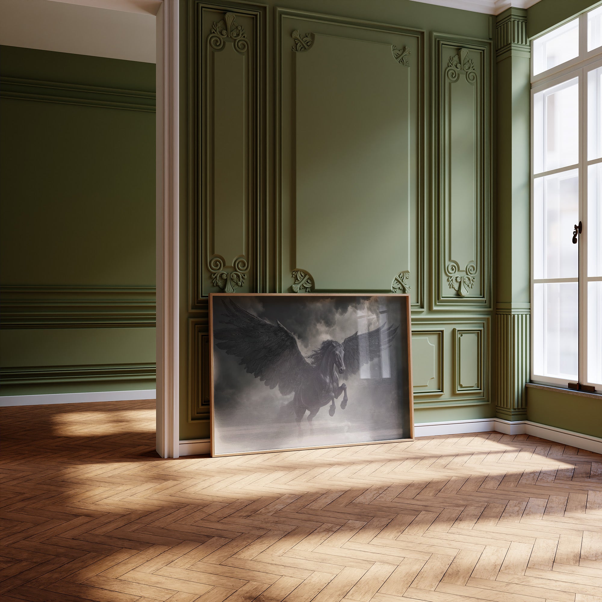 Midnight Stallion Breaks The Sky