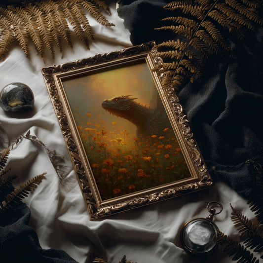 Ancient Scales Among Poppy Fields