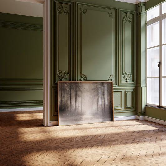 Fog Dwells Between Ancient Pines