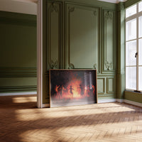 Firelit Dancers Circle Ancient Ritual