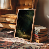 Fox Waits At Forest's Edge