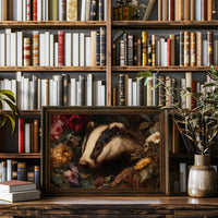 Woodland Creature Among Autumn Blooms