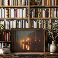 Amber Streets After Midnight Rain