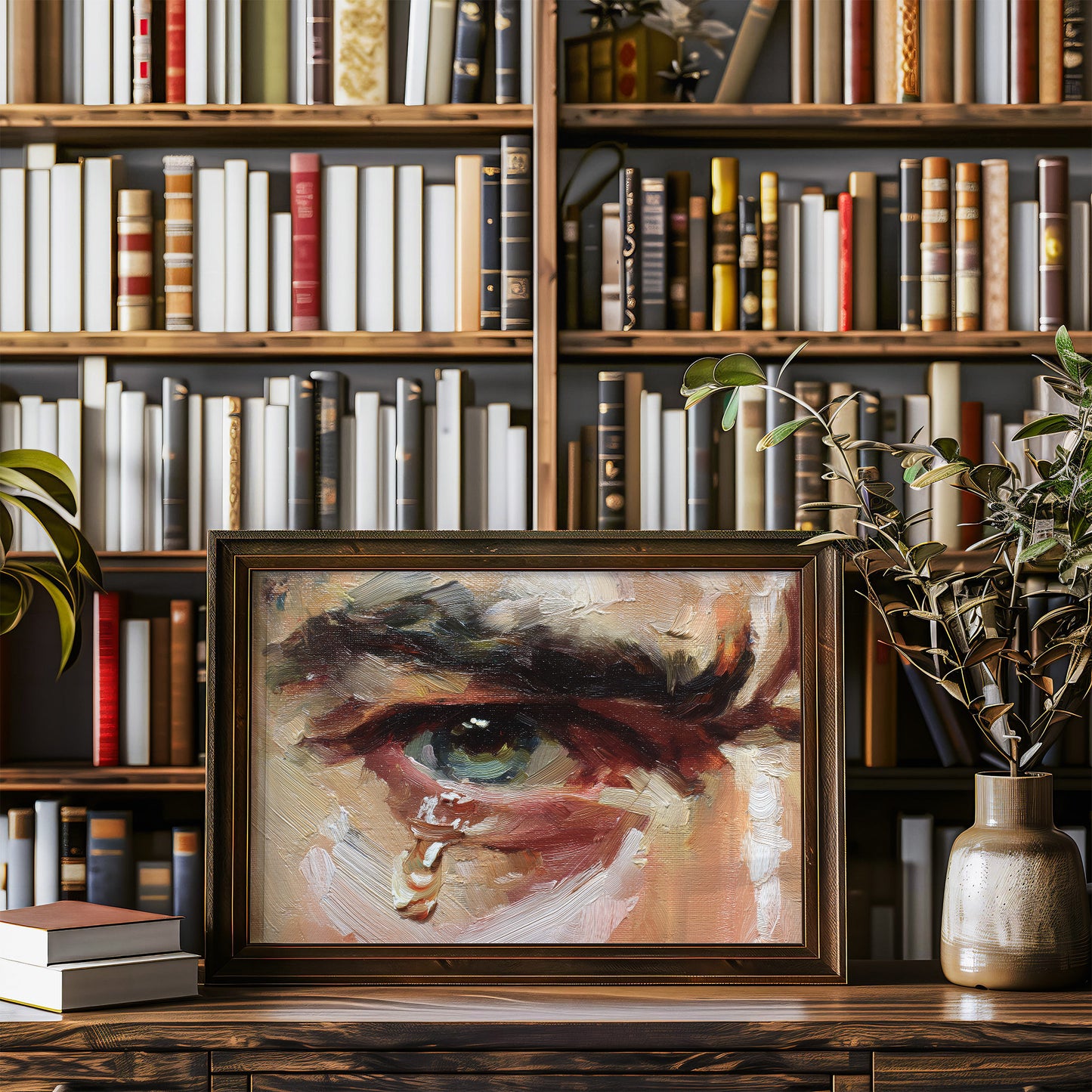 Teardrops Fall From Azure Gaze