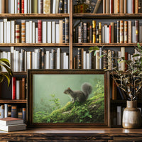 Woodland Sentinel Among Literary Treasures