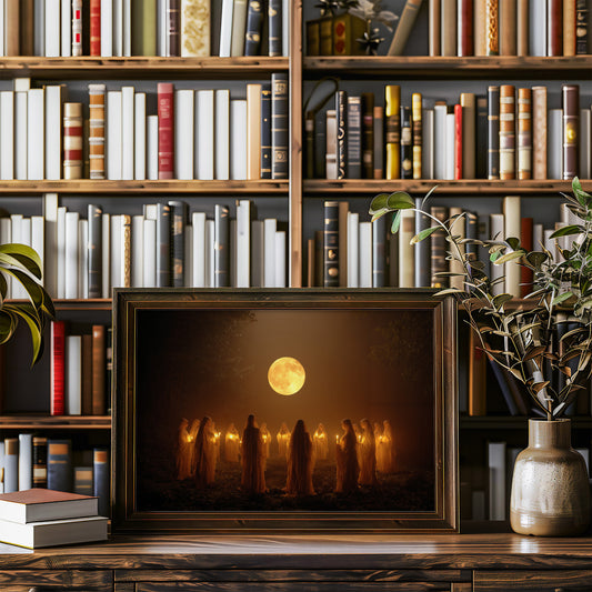 Ancient Circle Under Harvest Moon