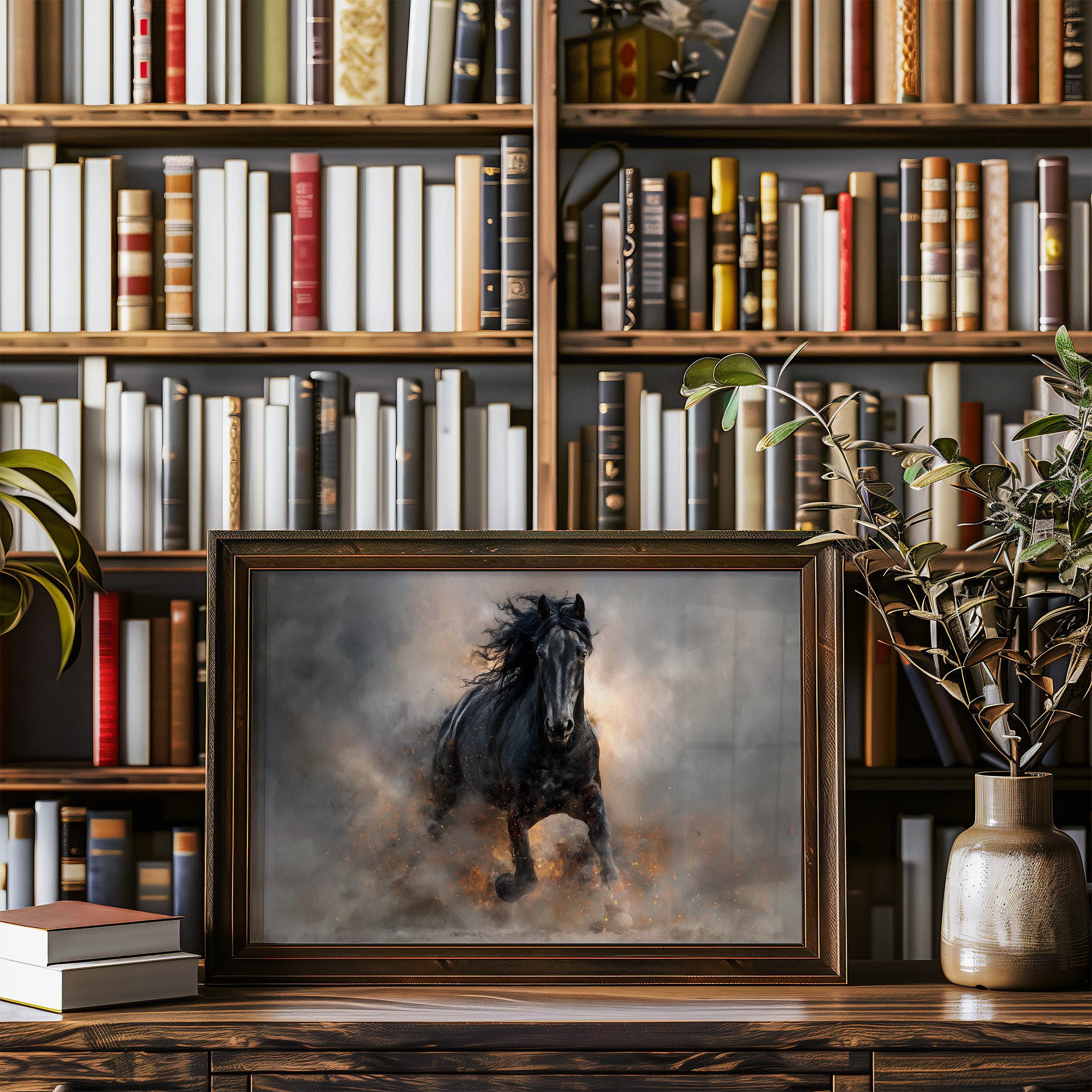 Untamed Spirit Among Leather Spines