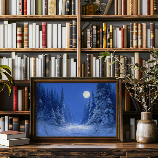 Frost Path Under Winter's Glow