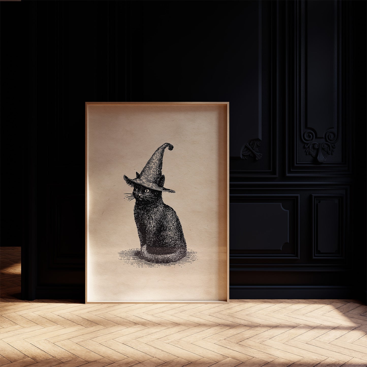 Midnight Familiar In Pointed Hat