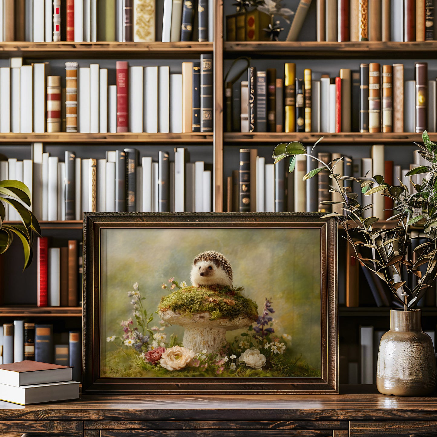 Tiny Guardian Of Mossy Throne