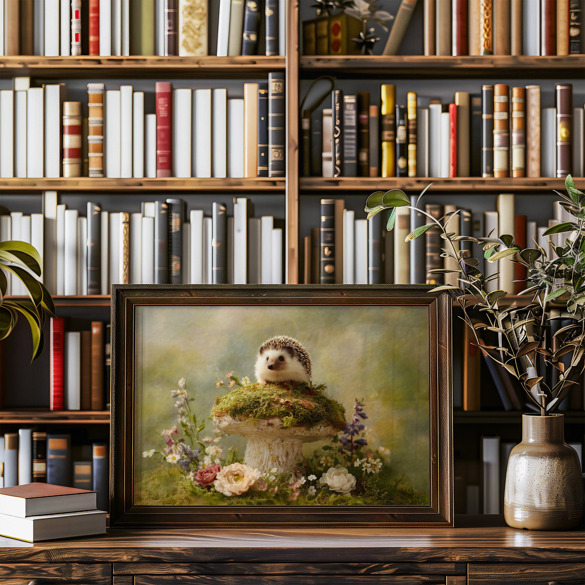 Tiny Guardian Of Mossy Throne