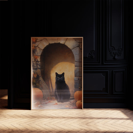 Autumn's Keeper In Stone Archway