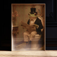 Distinguished Amphibian's Morning Ritual