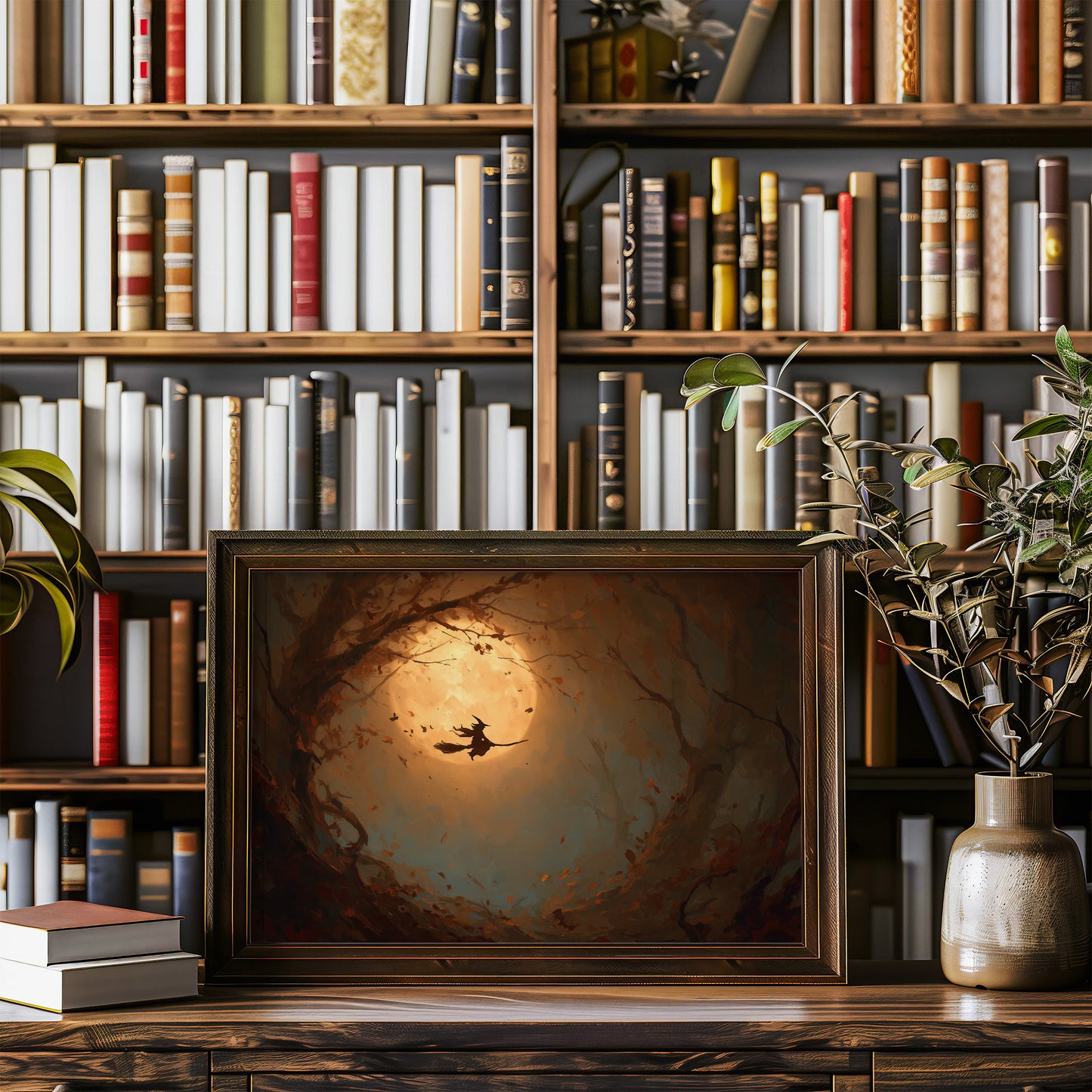 Autumn Flight Through Amber Light