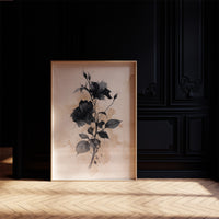 Dark Blooms Against Faded Time