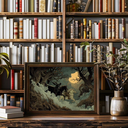 Riders Chase Amber Moon Light