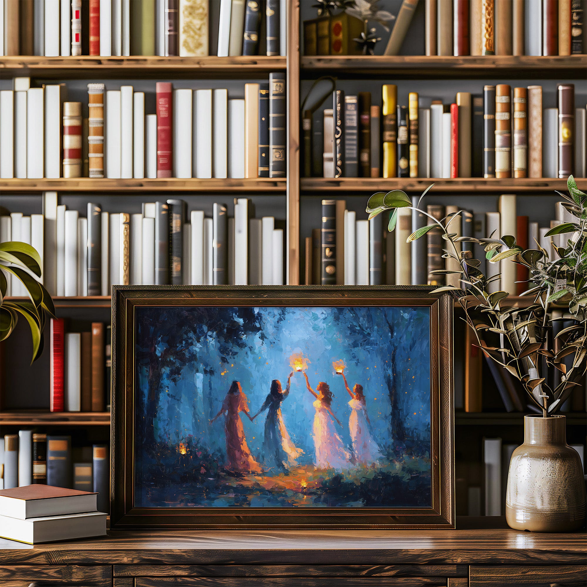 Lanterns Held By Twilight Sisters