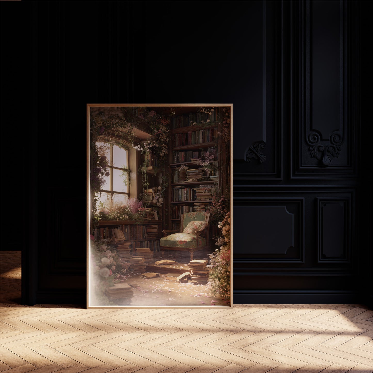 Forgotten Library Blooms In Light