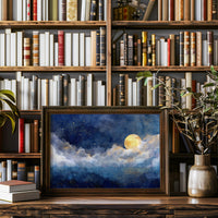 Full Moon Bathes Midnight Waters